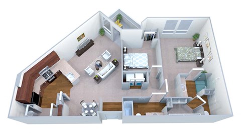 Legacy at Walton Heights B2 Floor Plan